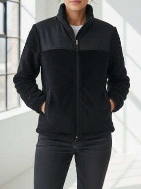 FILA SPORT Women's Black Full-Zip Sherpa Jacket